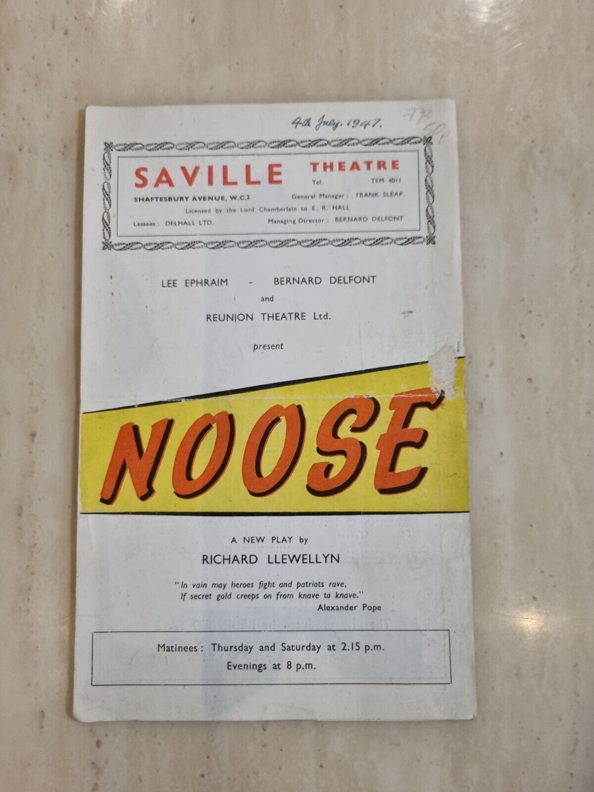 Noose Patricia Hilliard Elaine Garreau Campbell Singer Michael Hordern Main Image