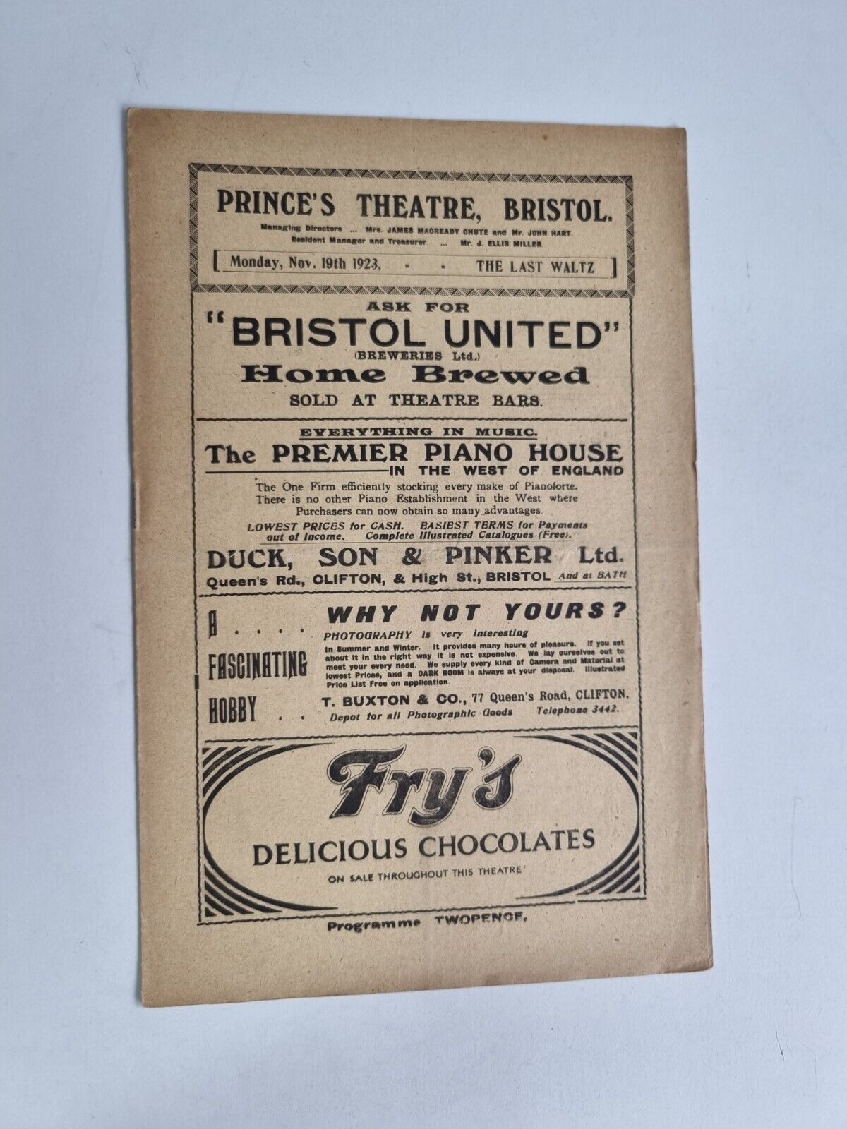 1923 THE LAST WALTZ-William Spray Tom A Shale Nora O'Malley Conway Dixon C Wayne Main Image