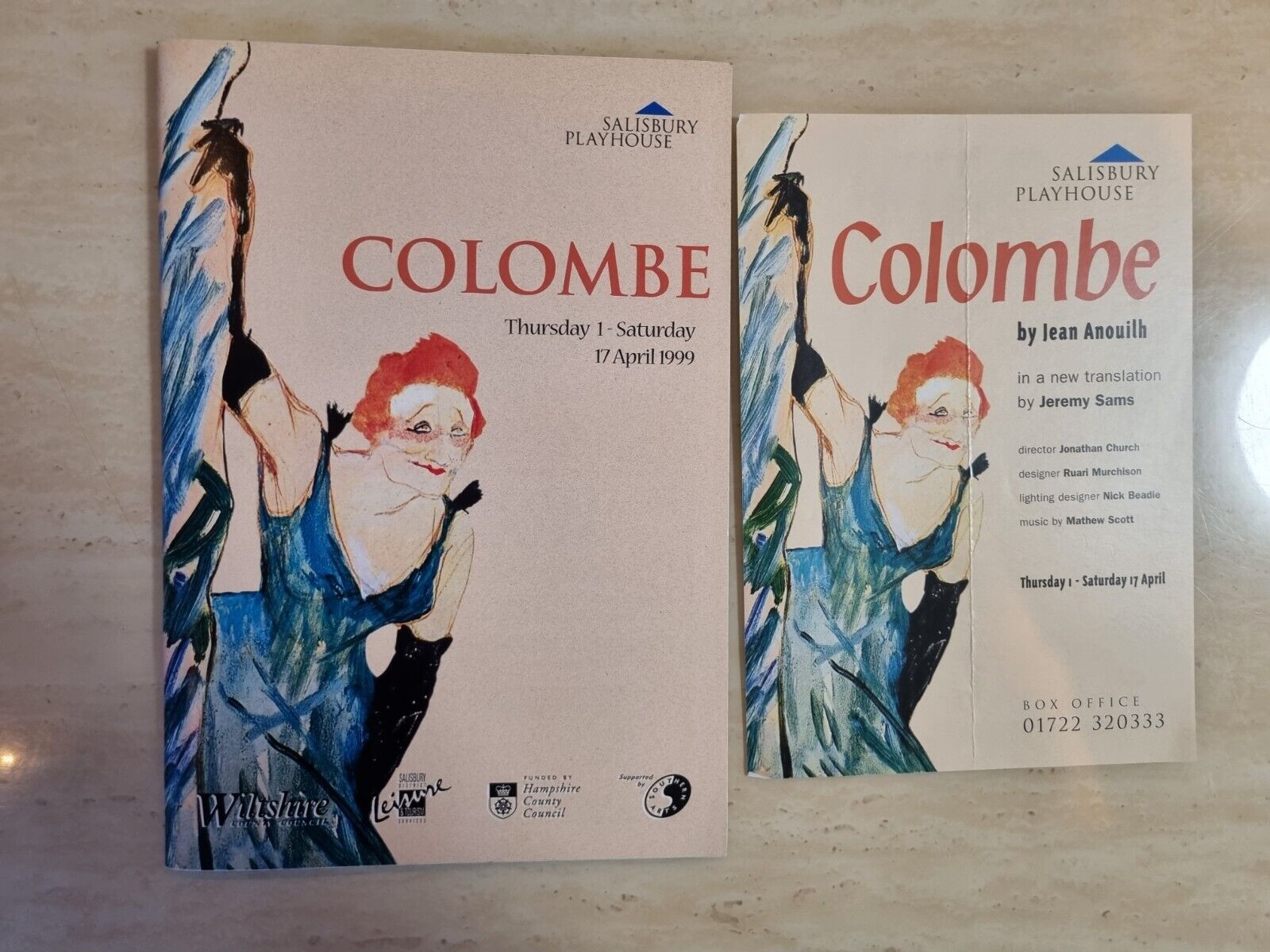 Salisbury Playhouse Colombe Kate O'Mara Damien Goodwin Mathew Whittle Jan Waters Main Image