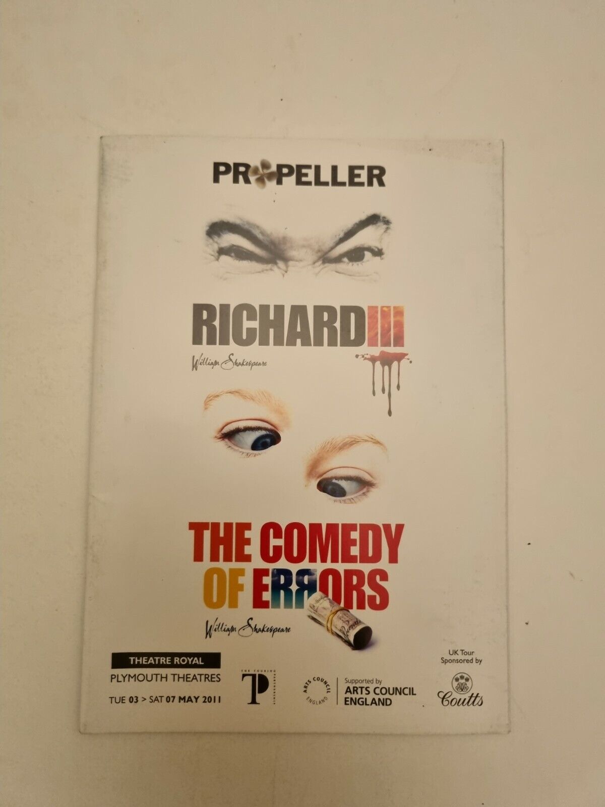RICHARD III THE COMEDY OF ERRORS RICHARD CLOTHIER JOHN DOUGALL ROBERT HANDS Main Image