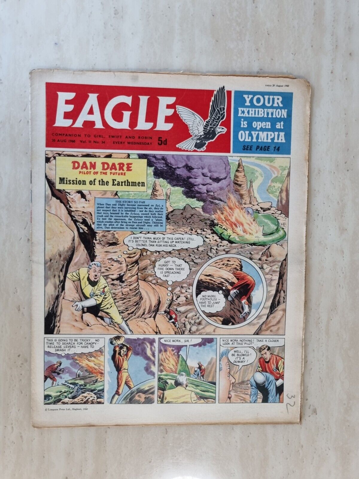 Eagle Comic Vol 11 No 34, 20th August 1960 Diesel Hydraulic Shunter Main Image