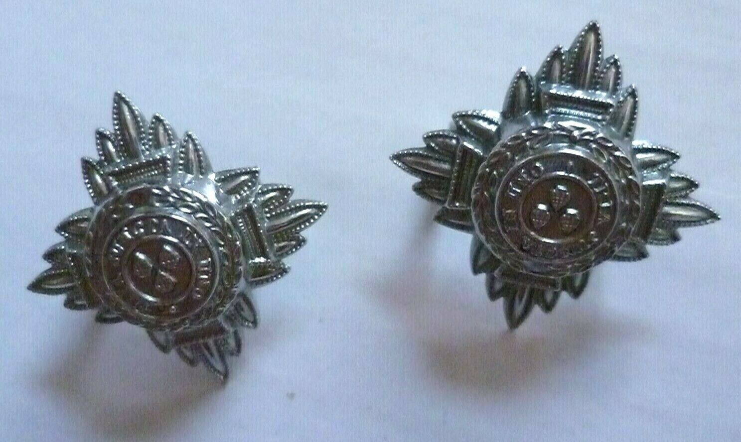 UK Police and Prison's Inspector Rank Star Pip 2 Lugs 30 mm 3 Pcs CHROME Main Image