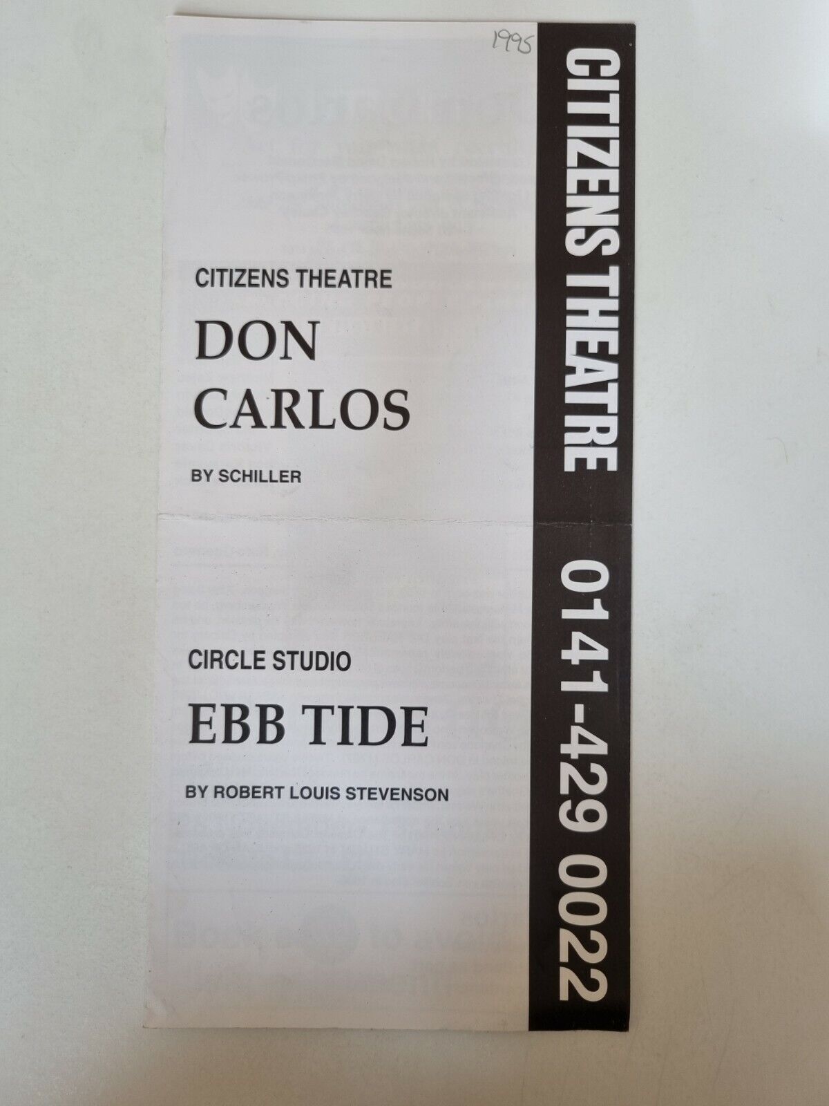 DON CARLOS / EBB TIDE - GILES HAVERGAL SOPHIE WARD PAUL ALBERTSON PORGAN PETRIE Main Image