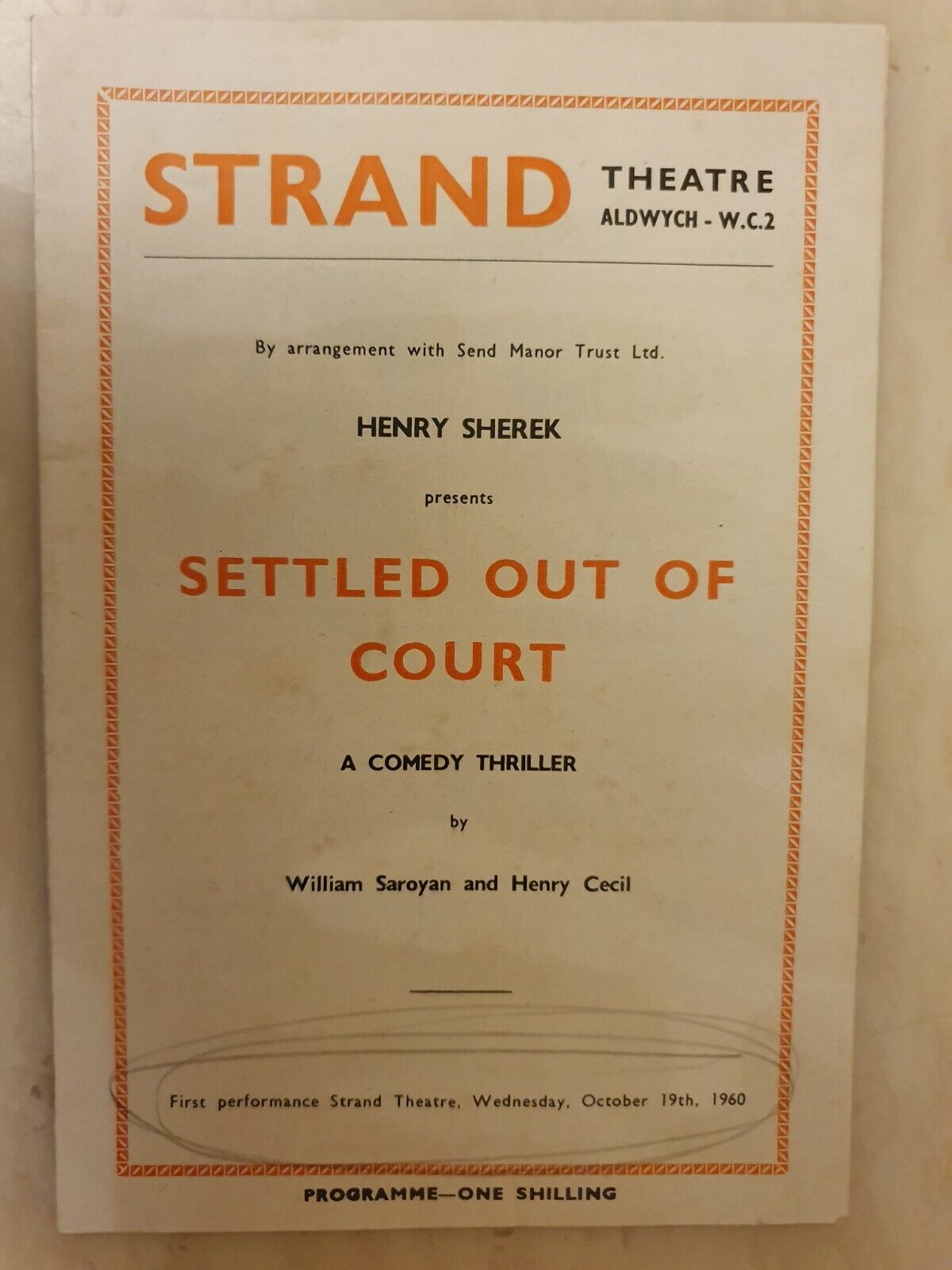 SETTLED OUT OF COURT - NIGEL PATRICK MAXINE AUDLEY CHARLES HESLOP JOHN STRATTON Main Image