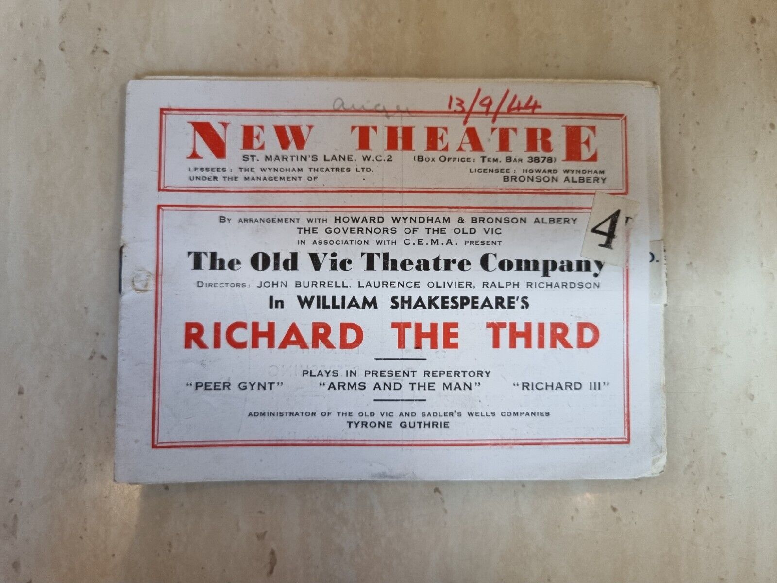 Richard The Third Laurence Olivier Harcourt Williams Margaret Leighton Main Image