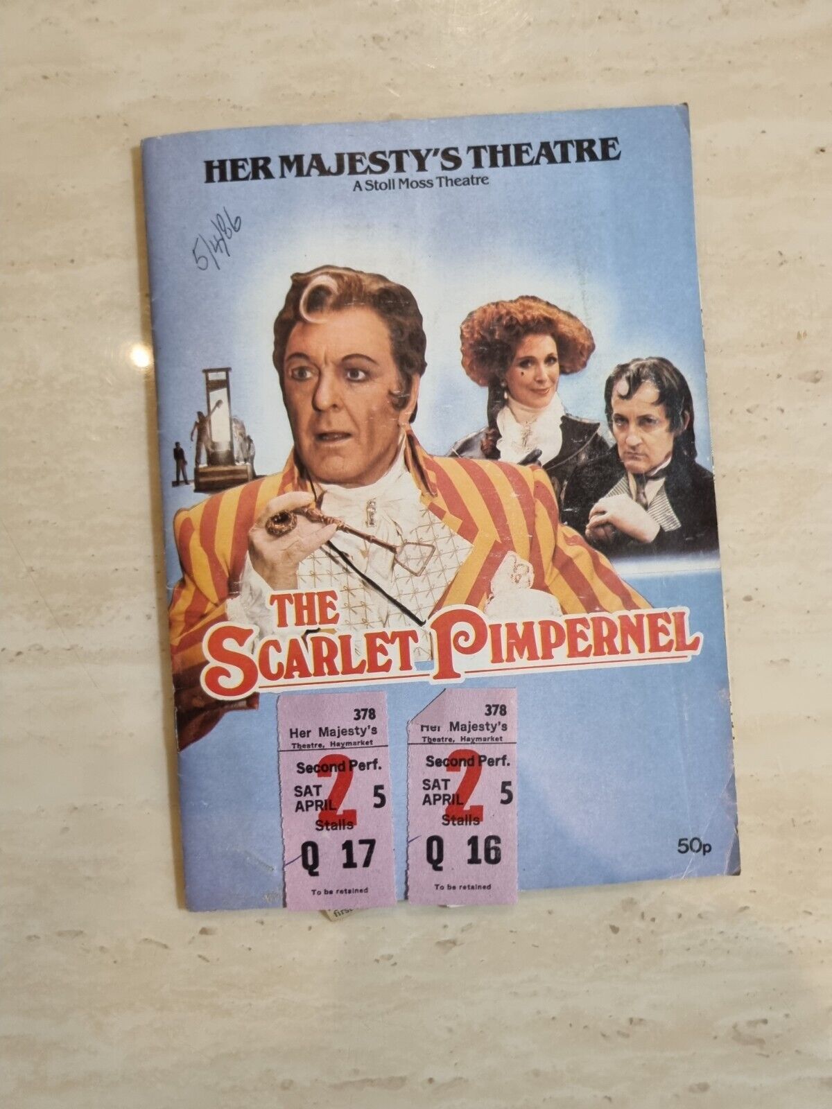 The Scarlet Pimpernel Donald Sinden Rowland Davies Joana McCallum TKT /Press Cut Main Image