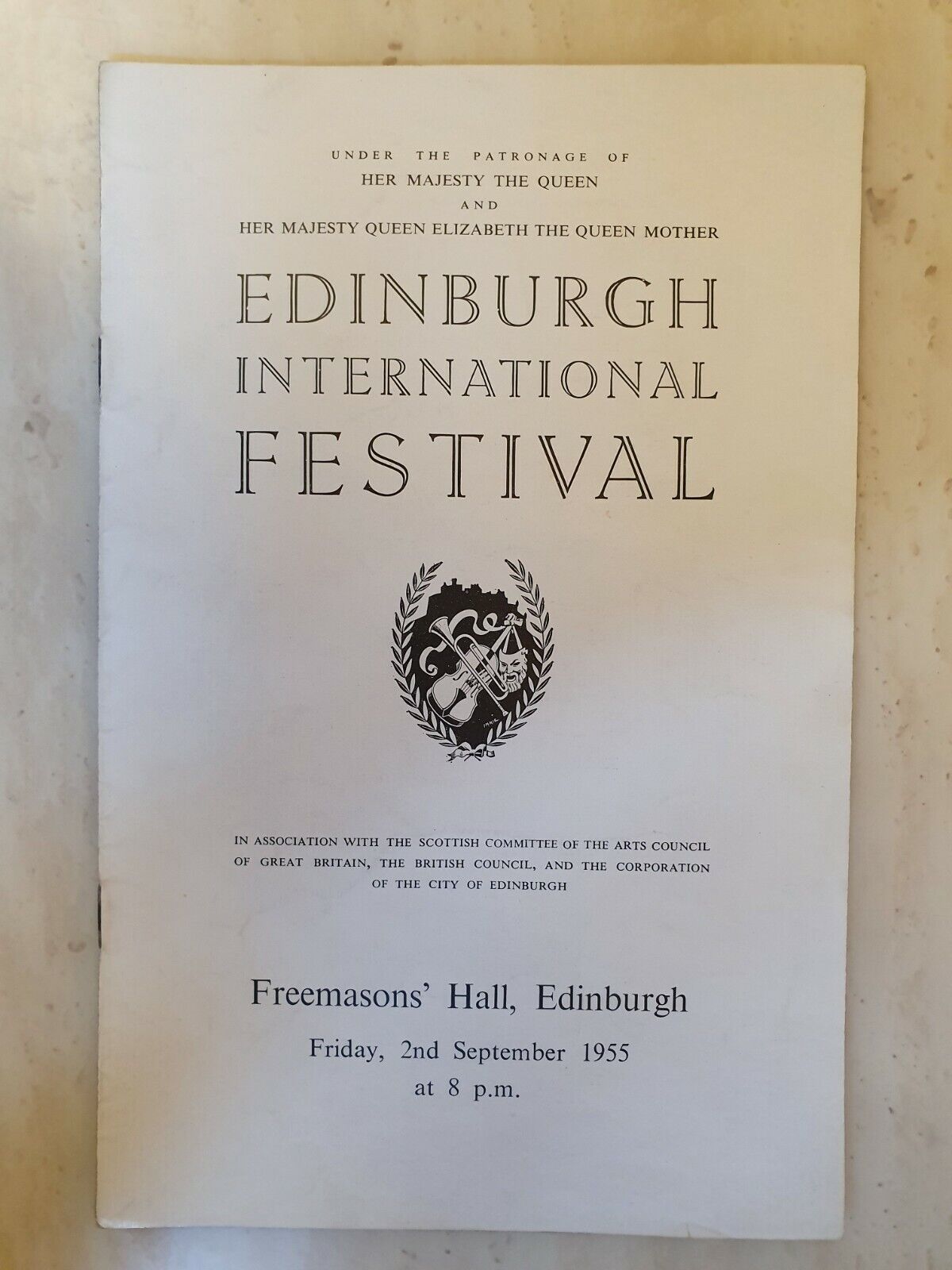 EDINBURGH INTERNATIONA FESTIVAL RECITAL OF SETTINGS OF POEMS by HEINE- 2 Sept 55 Main Image