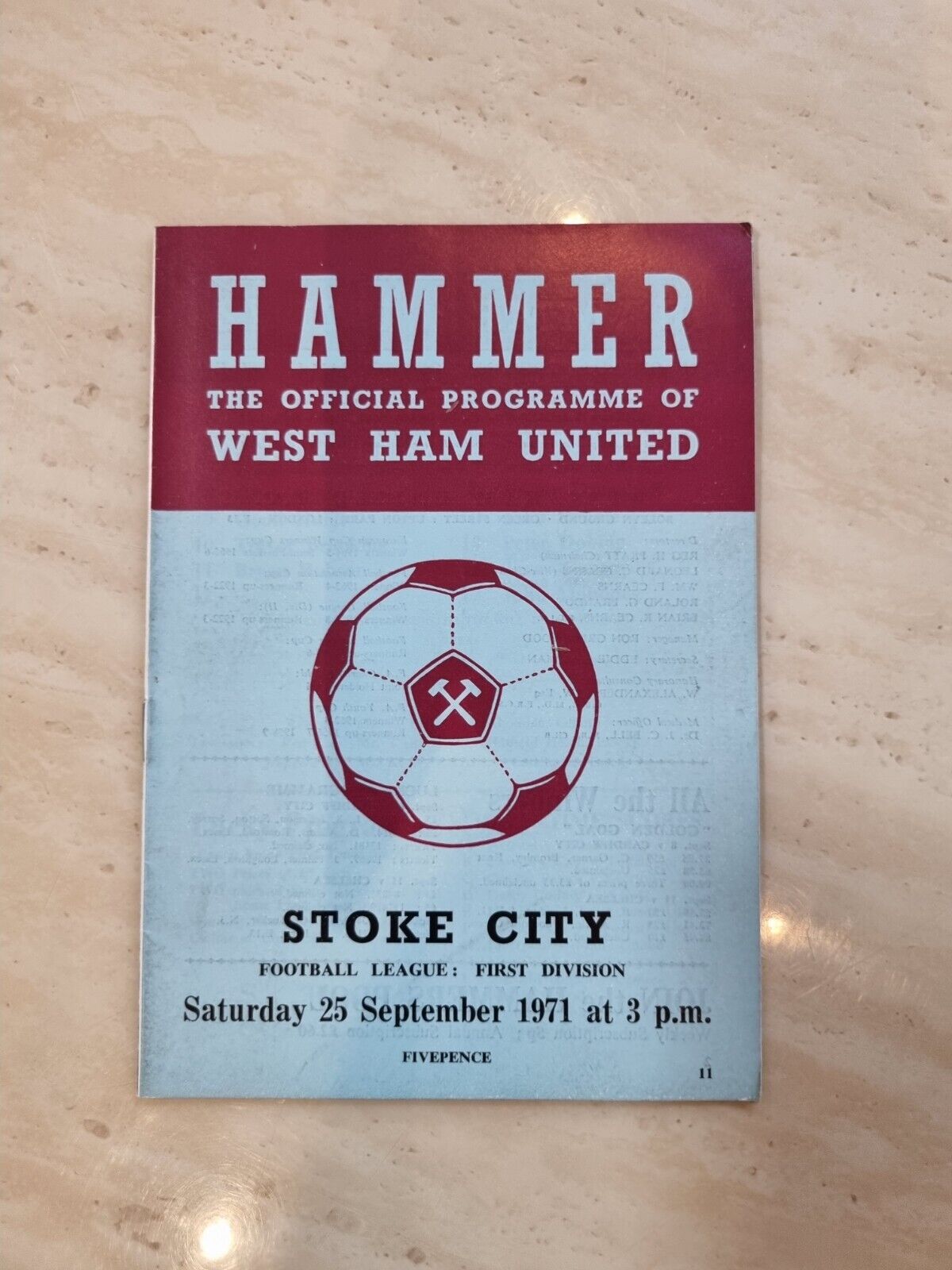 1971/72 West Ham United v Stoke City - 25th September Main Image