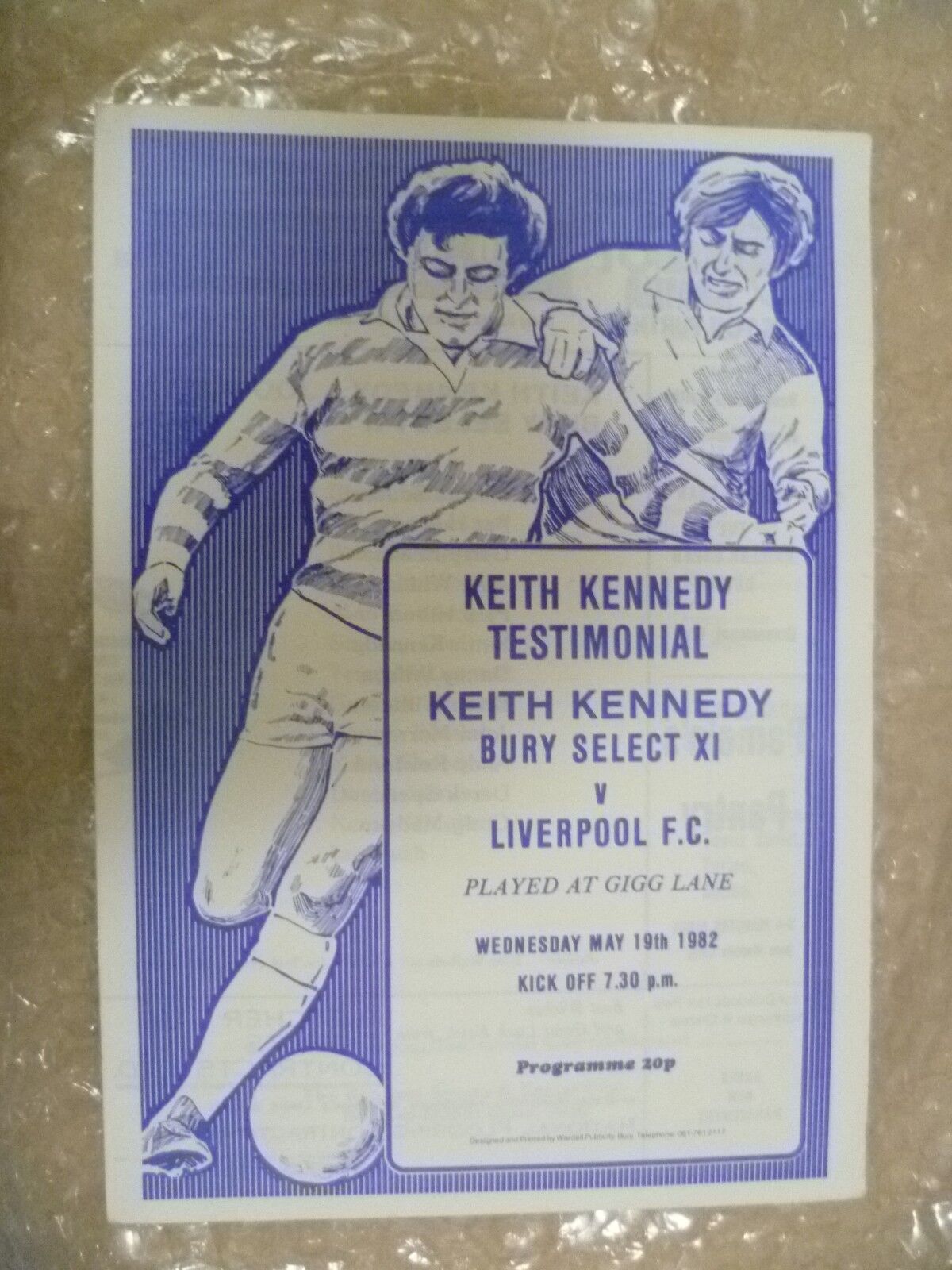 Keith Kennedy Testimonial Bury Select XI v Liverpool - 19th May 1982 Main Image