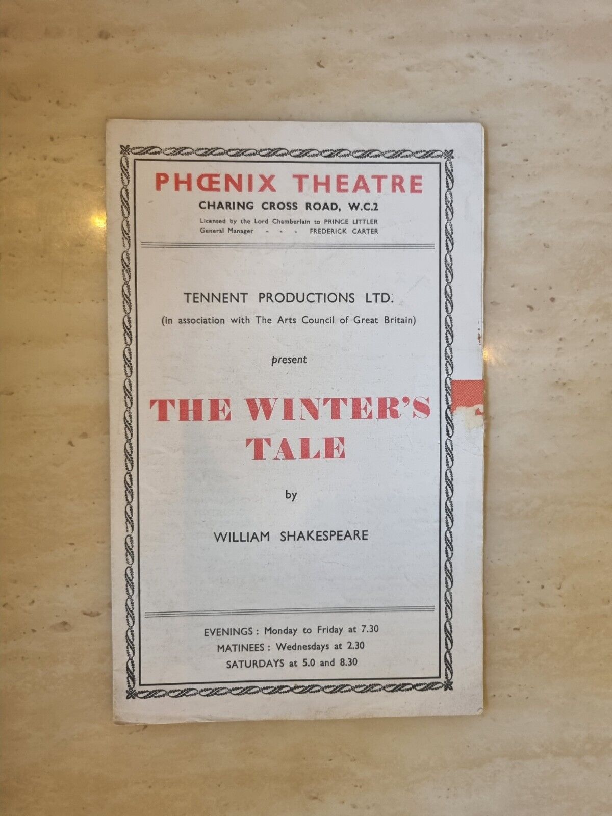 The Winter's Tale John Gielgud Diana Wynyard Lewis Casson Flora Robson Main Image