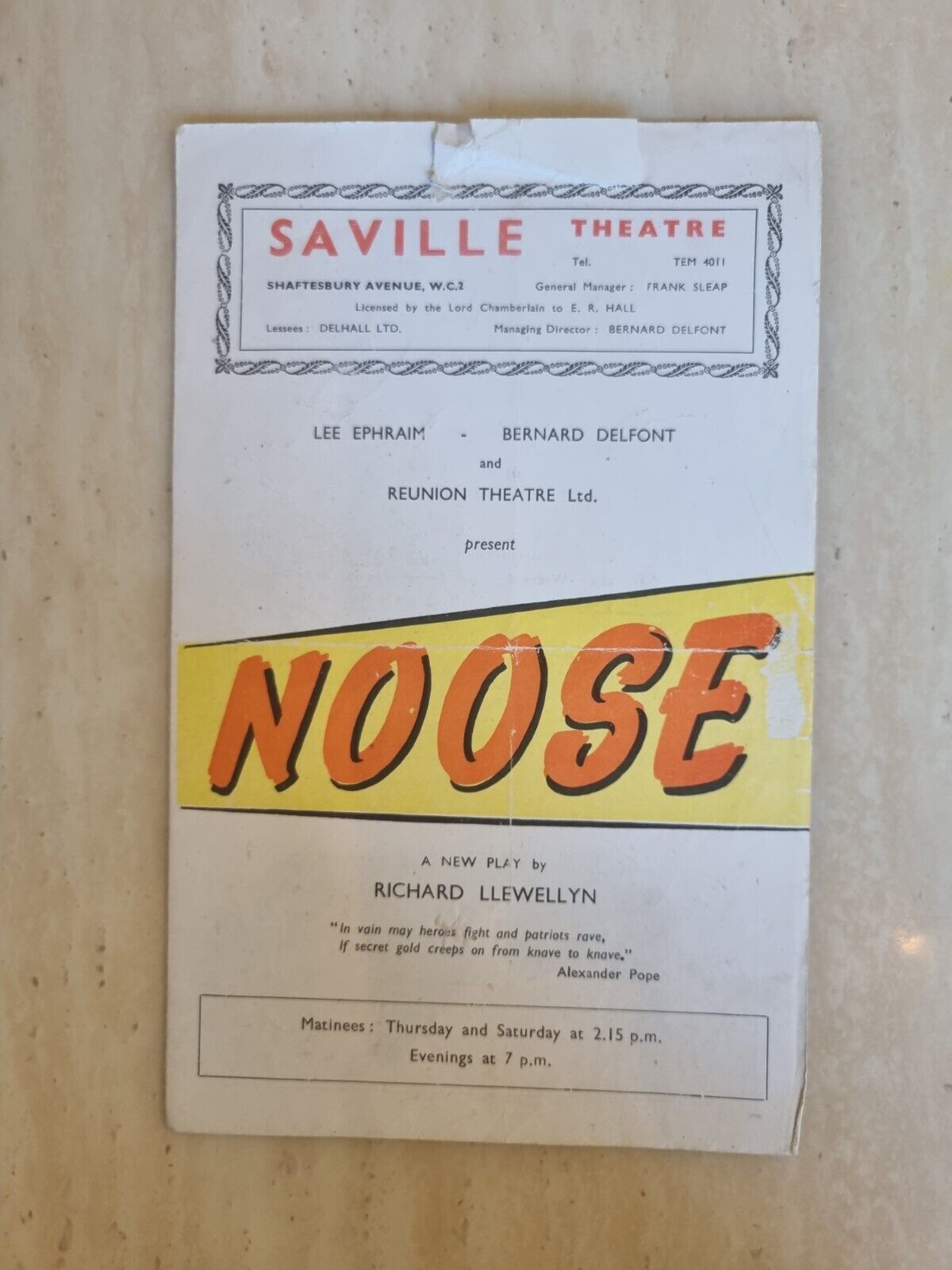 Noose Campbell Singer Michael Hordern Patricia Hilliard Nigel Patrick Ian Cooper Main Image