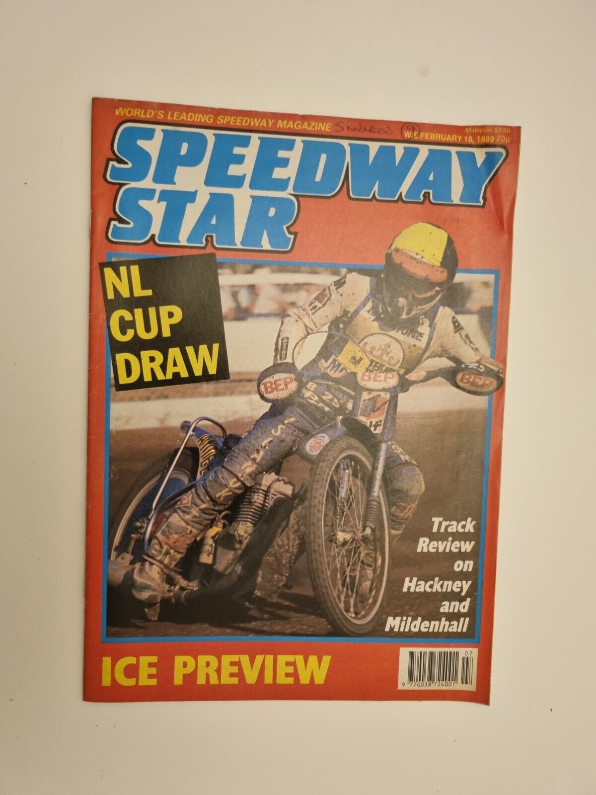 Speedway Star Vol 37 No. 47 - 18th February 1989 Main Image