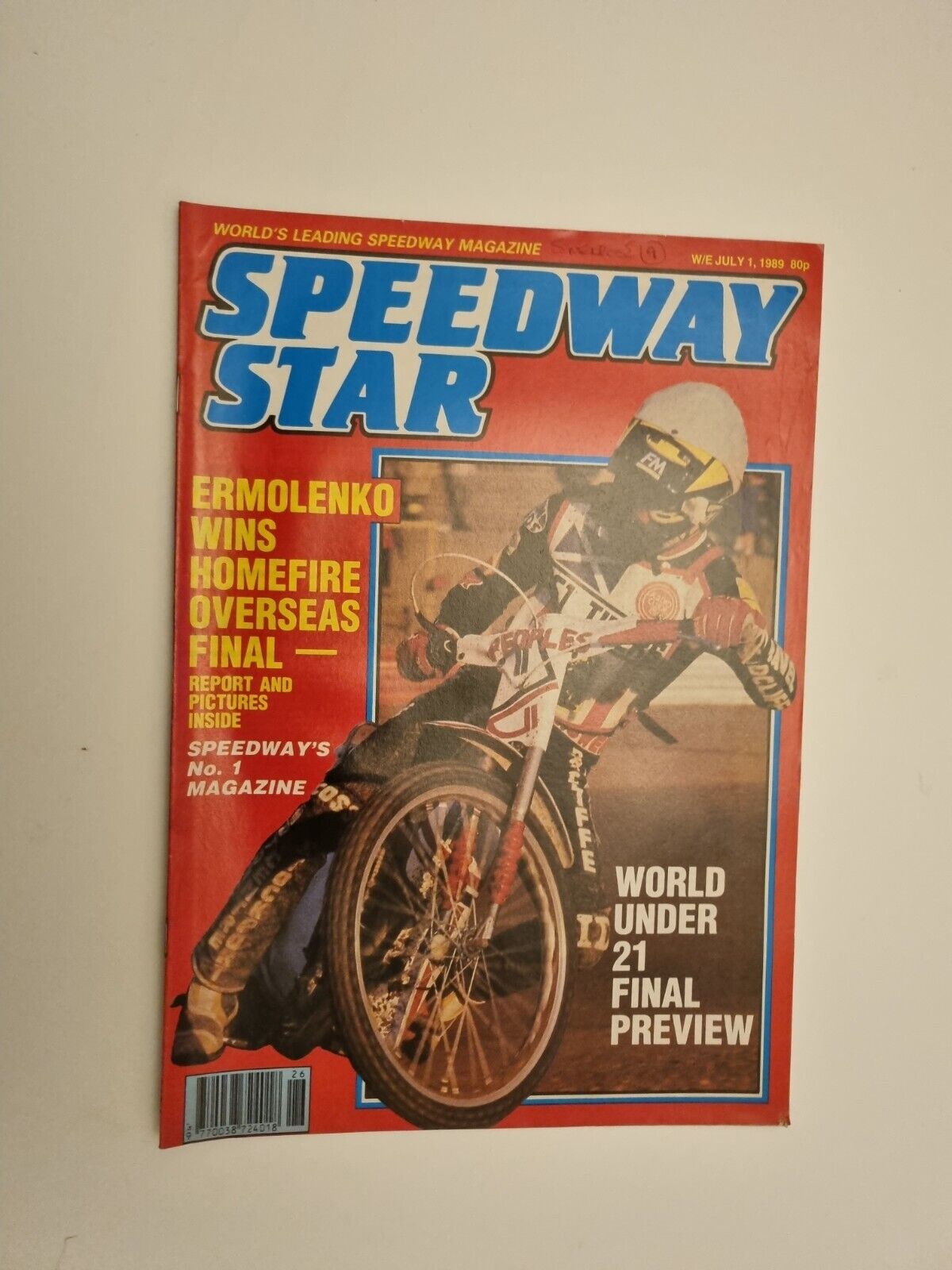 Speedway Star Vol 38 No. 14 - 1st July 1989 Main Image