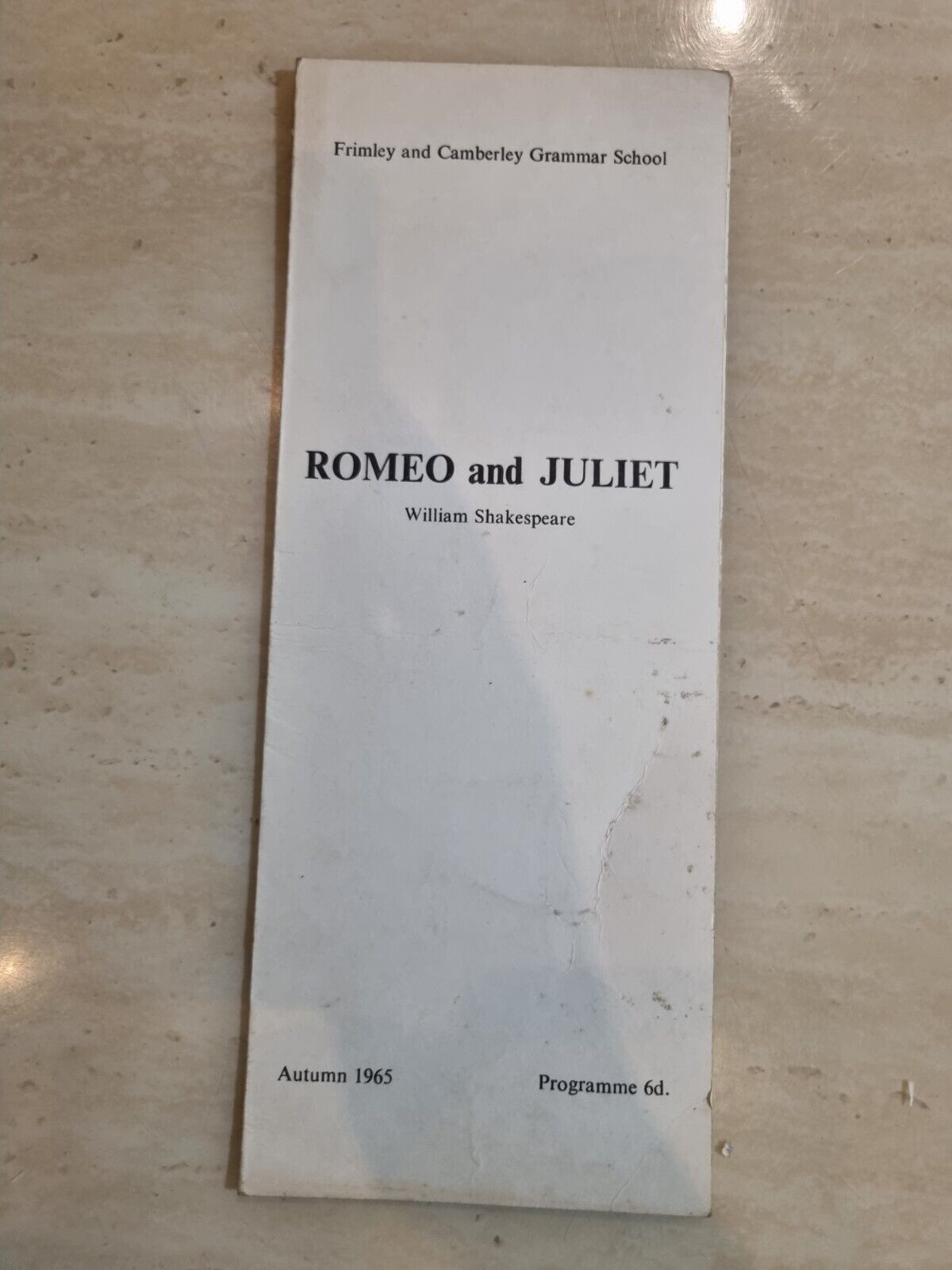 Romeo and Juliet Frimley & Camberley Grammar School Michael Arnold Pamela Gree Main Image