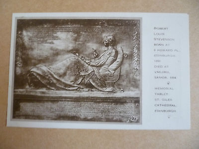 Postcard- ROBERT LOUIS STEVENSON BORN AT B HOWARD PL EDINBURGH 1850 DIED@VAILIMA Main Image