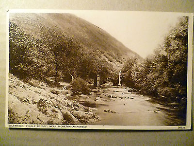 30932.Dartmoor, Fingle Bridge, Near Moretonhampstead, Devon: Vintage Postcard Main Image