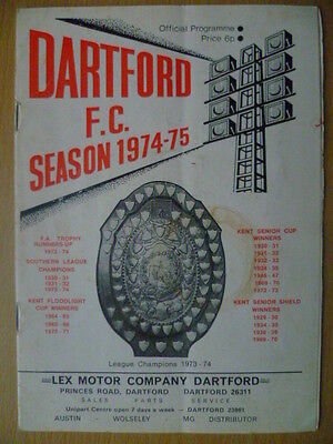 1973/74 Southern League Premier Division DARTFORD v. NUNEATON BOROUGH Main Image