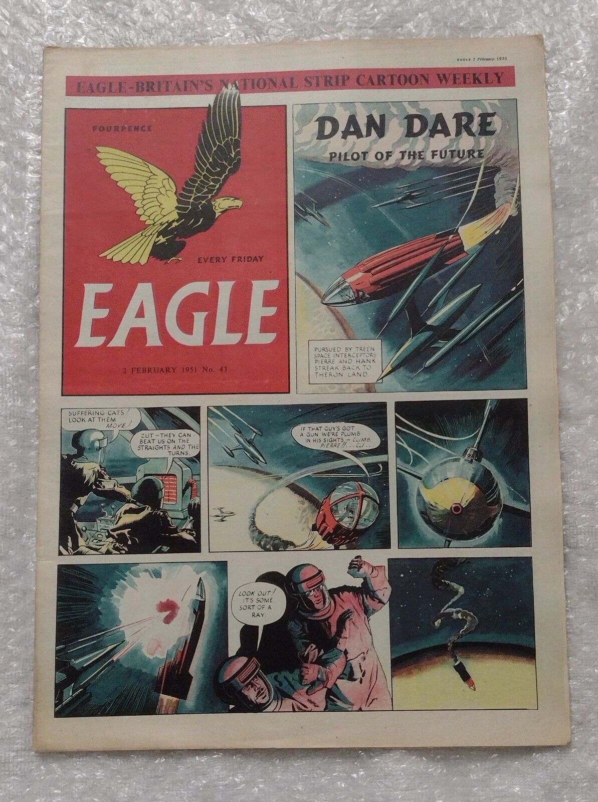 Eagle Comic Vol 1 No 43, 2nd Feb 1951- A Rotary Snow Plough in Action Main Image