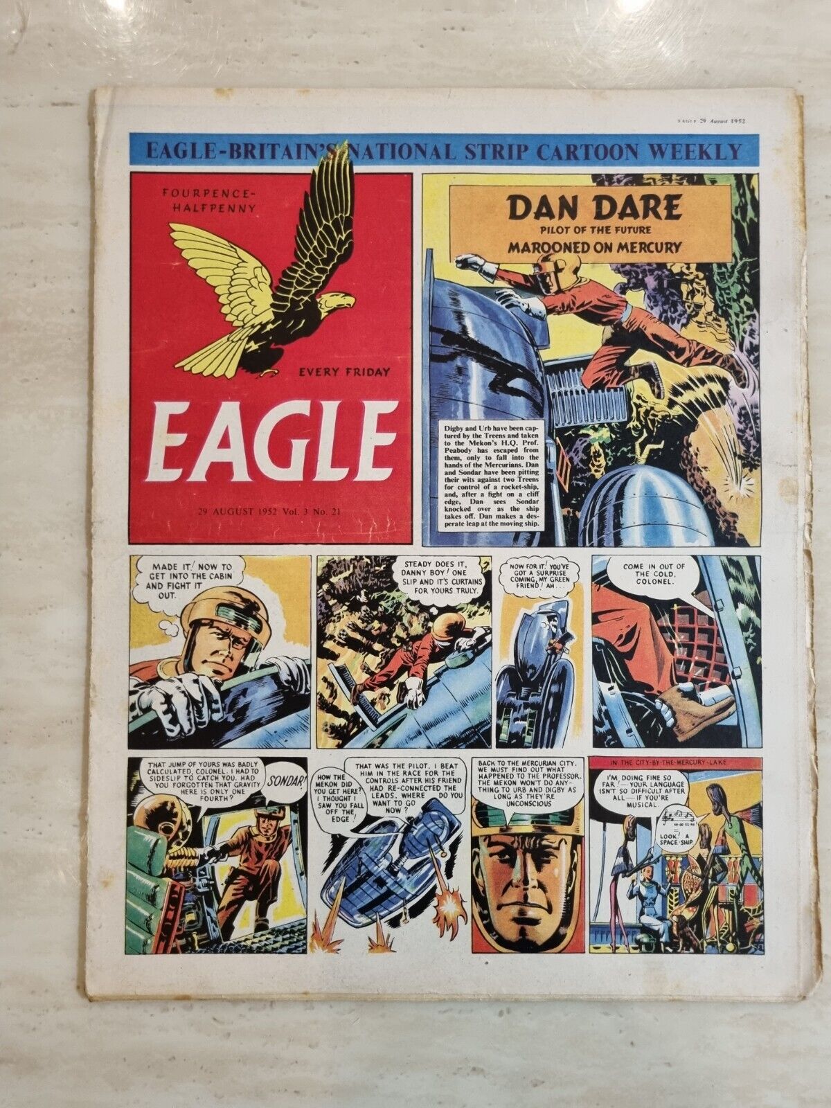 Eagle Comic Vol 3 No 21, 29th August 1952 Finding The Way in The Air Main Image