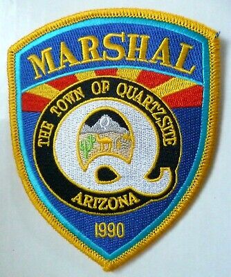 Marshal The Town of Quartzsite Arizona Police Patch 120 mm x 94 mm - NEW* Main Image