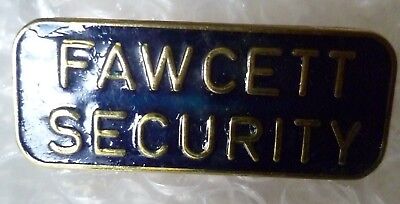 Security Badge- VINTAGE Fawcett Security Services Badge Main Image