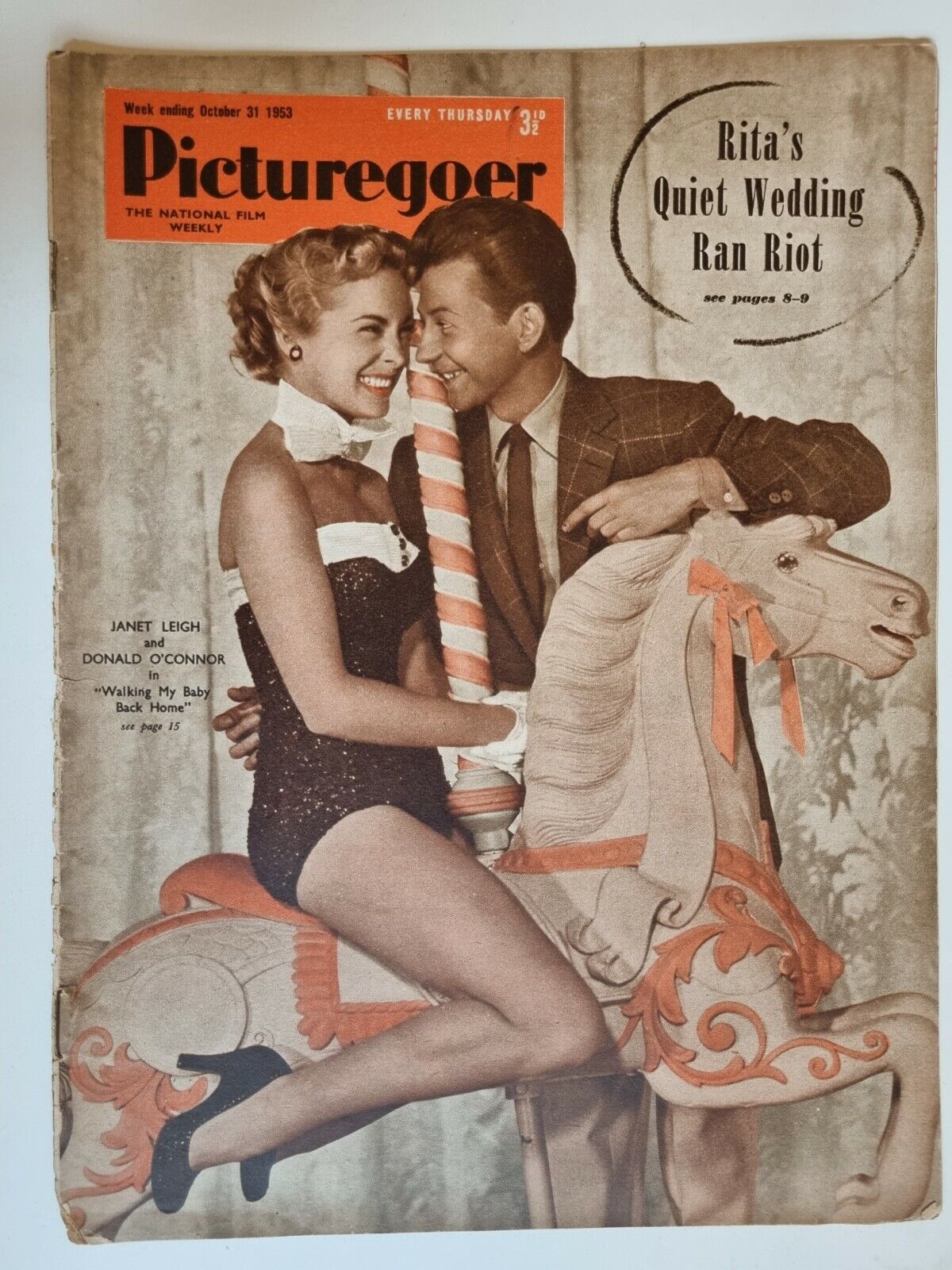 PICTUREGOER JANET LEIGH DONALD O'CONNOR ROCK HUDSON - 31st OCTOBER 1953 Main Image