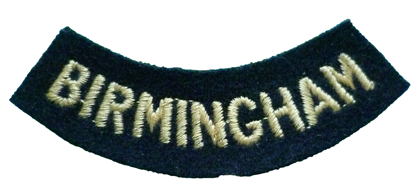 WW2 Birmingham Regiment shoulder Title Patch Embroidery Vintage Main Image