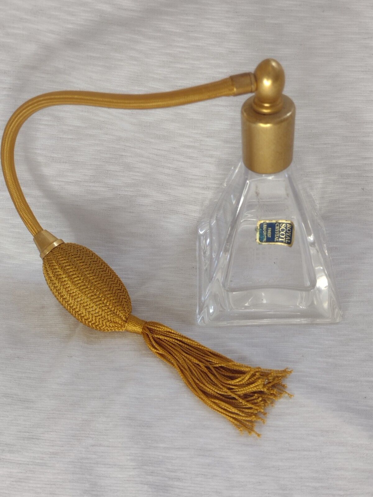 House of Lords Glass Perfume Bottle Royal Scot Crystal Finest Lead Crystal 13.5c Main Image