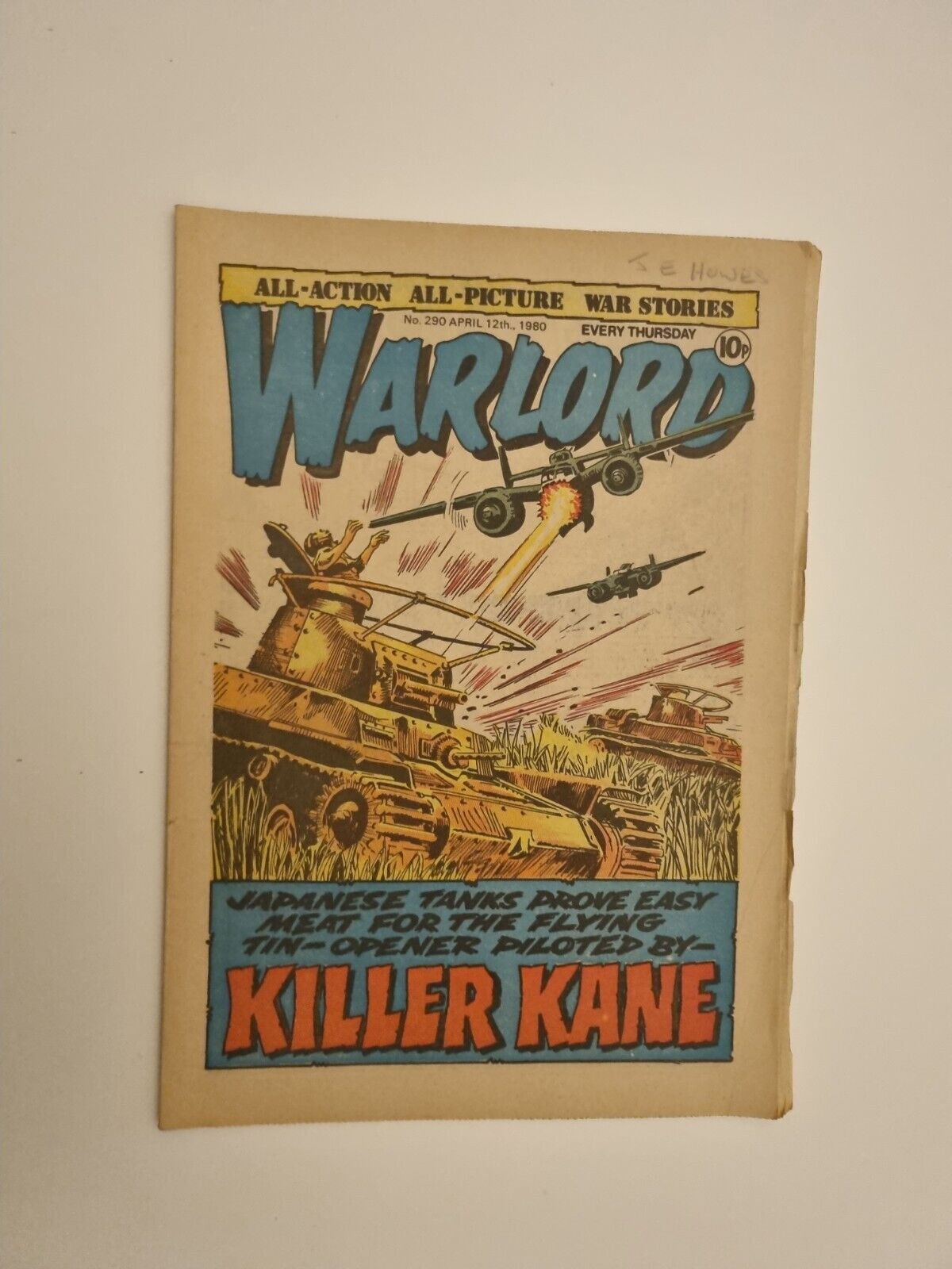 Warlord and Bullet Comic No 290 - 12th April 1980 Main Image