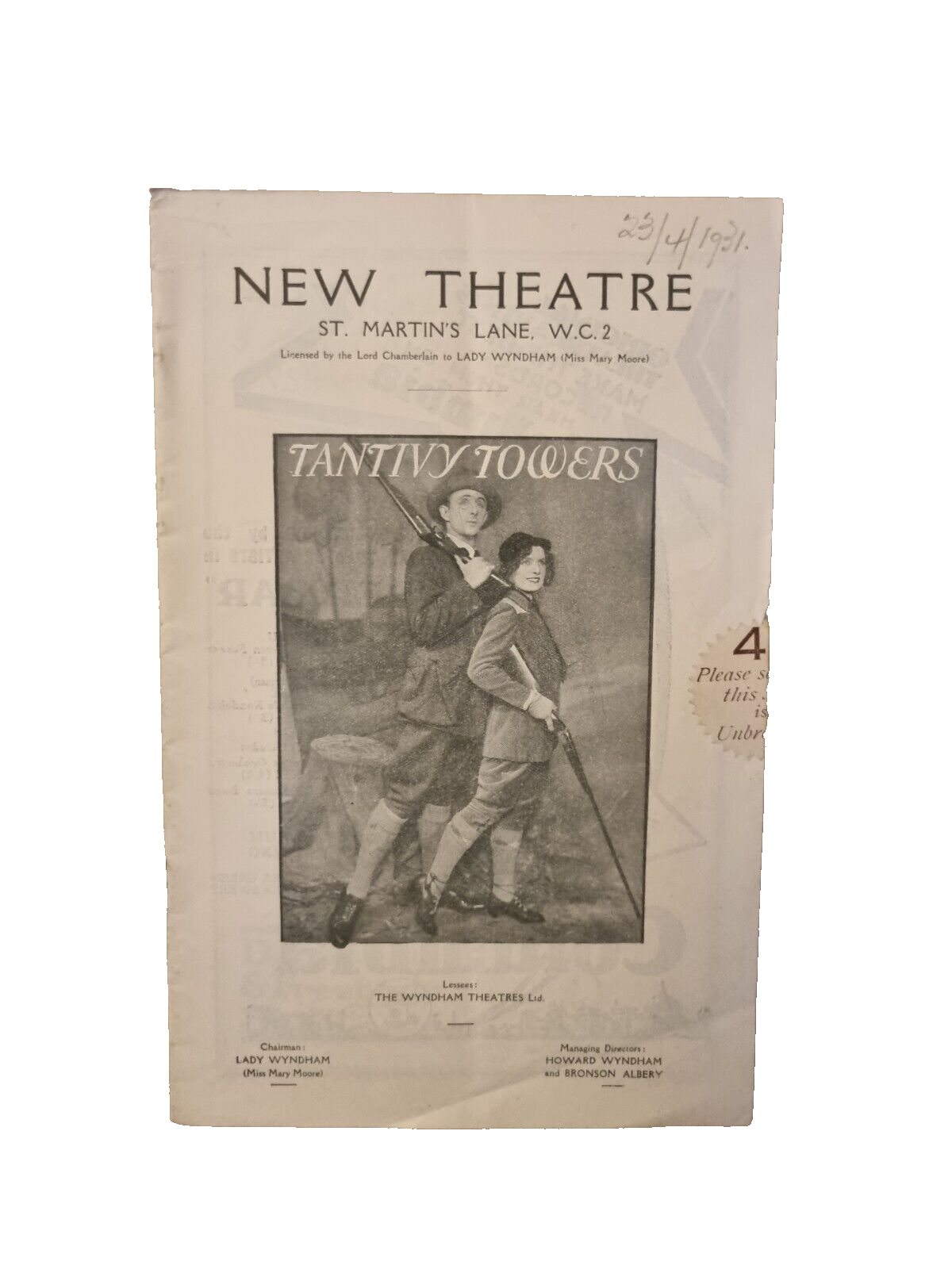 Tantivy Towers - Trevor Jones Olive Evers Roy Russell Doris Woodall Barbara Fras Main Image