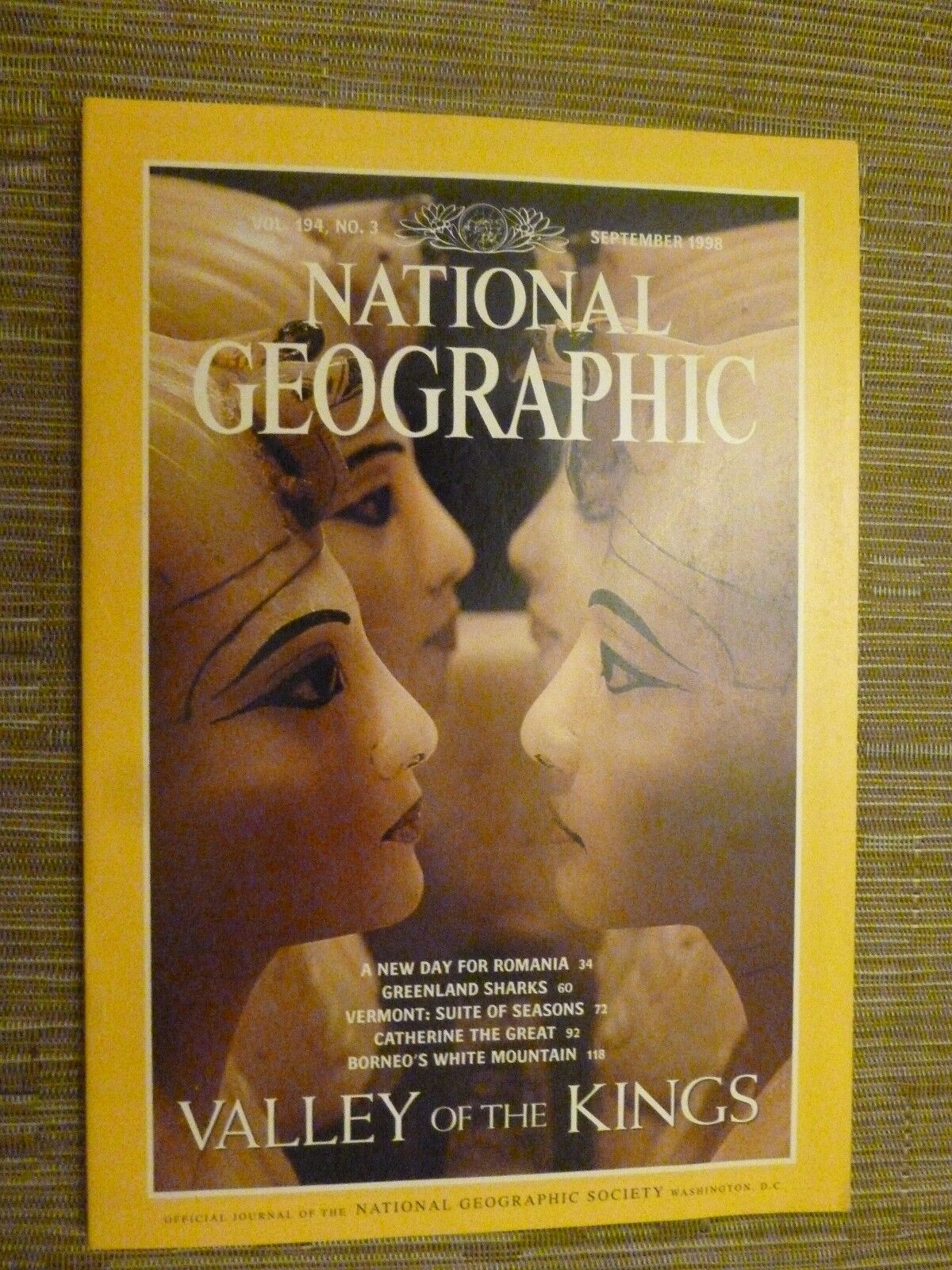 National Geographic - September 1998, Vol 194 No 3 Valley of the Kings Main Image