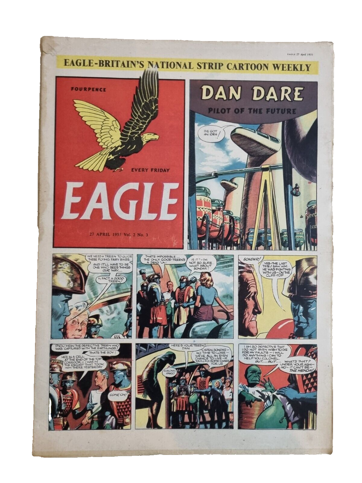 Eagle Comic Vol 2 No 3, 27th April 1951 The New Hermes IV Air-Liner Main Image