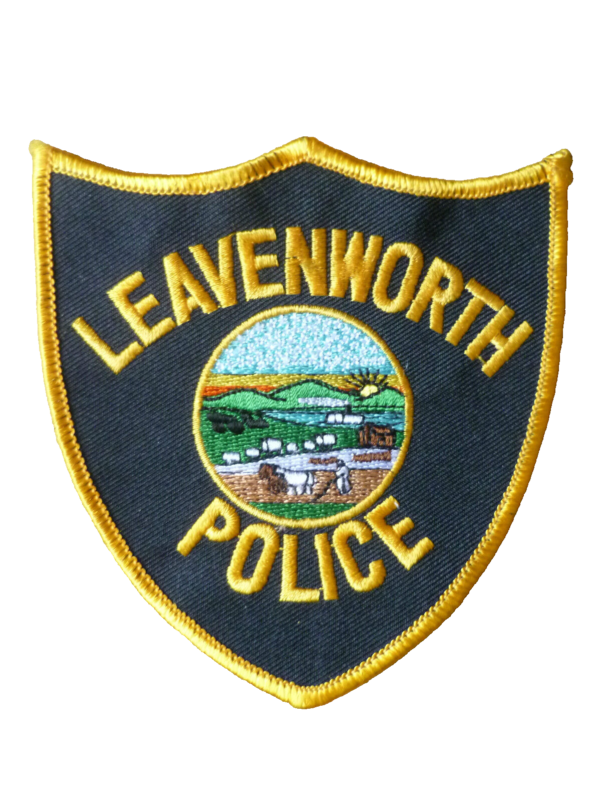 Leavenworth Kansas Police Patch New Apx. 4.2x4 Inch Main Image