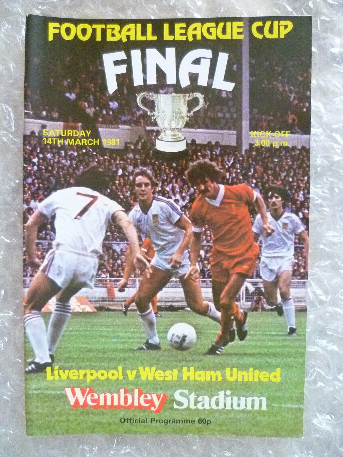 1981 League Cup FINAL - LIVERPOOL v WEST HAM UNITED, 14th March Main Image
