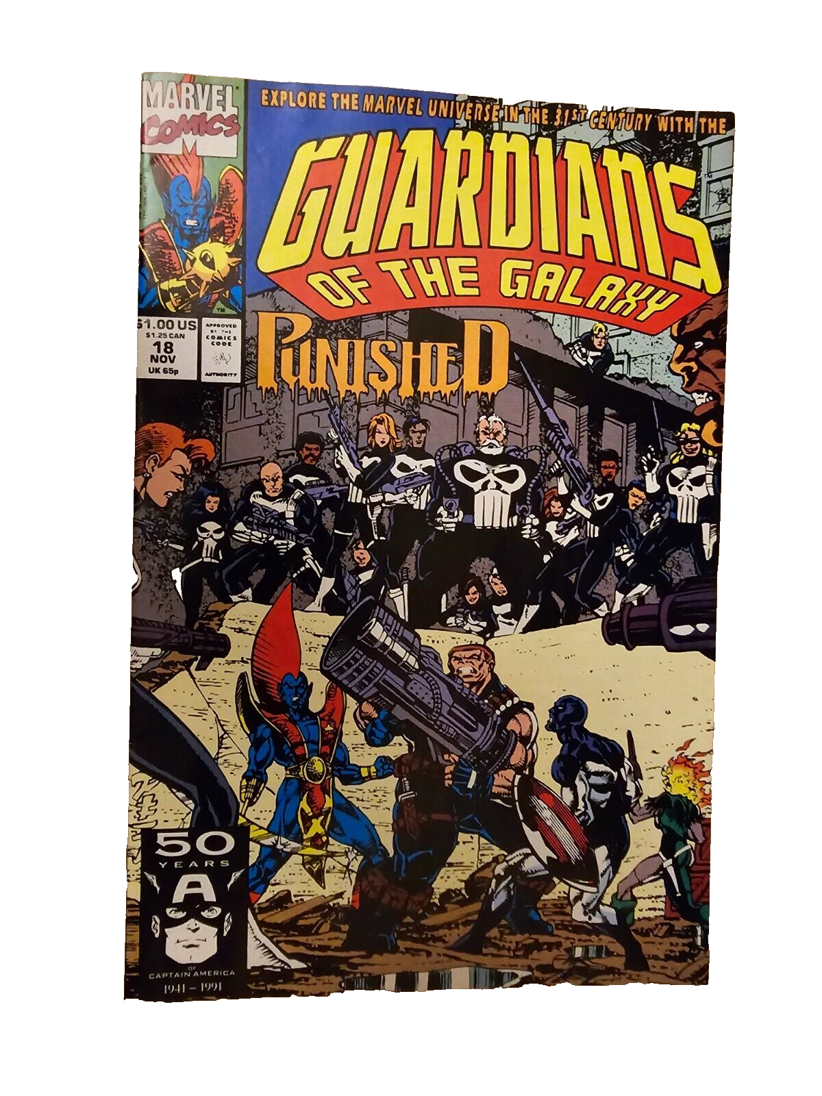 Guardians of The Galaxy Vol. 1, No. 18, Marvel Comics, November 1991 Main Image