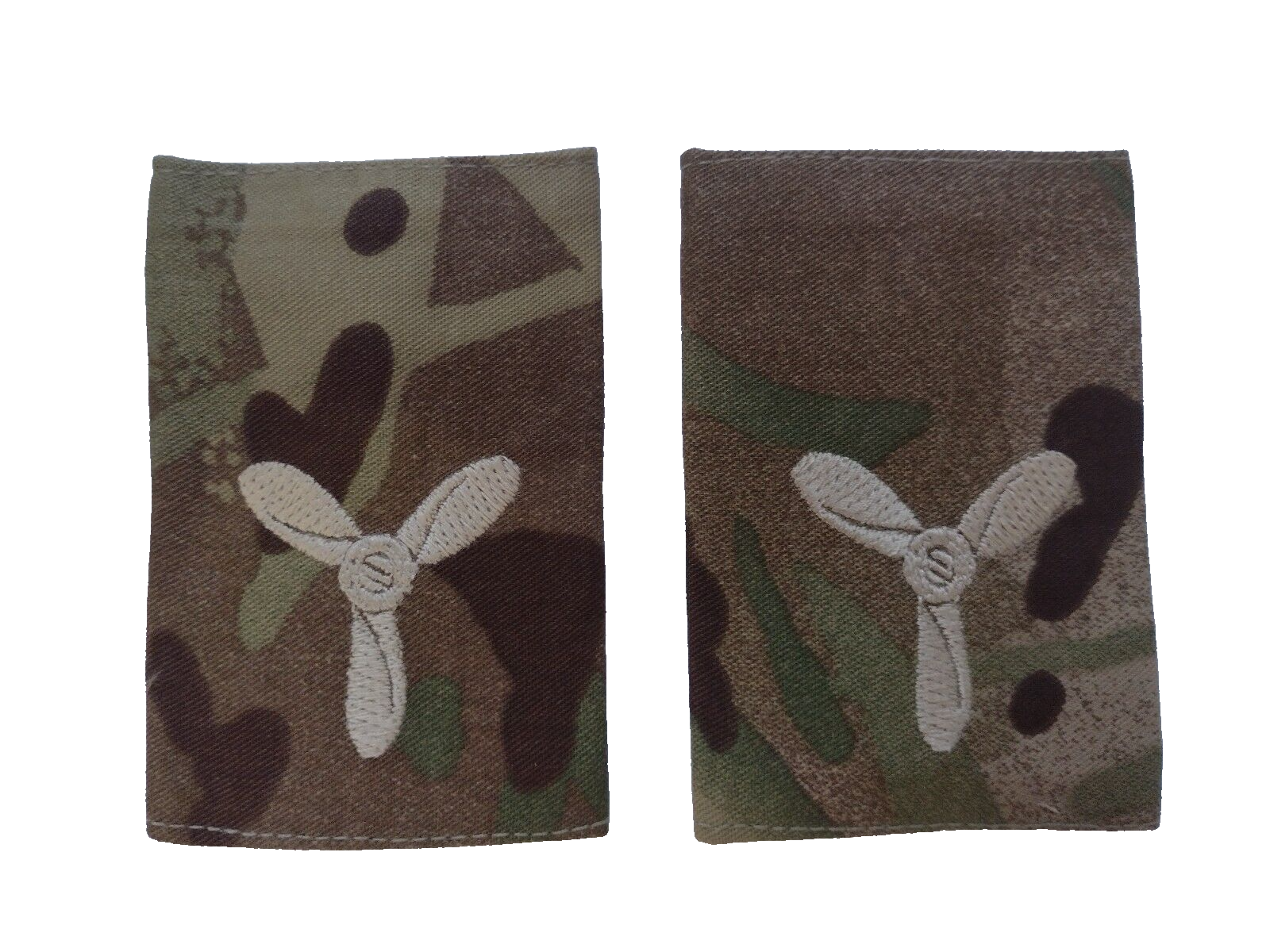 Royal Air Force Senior Aircraftman Rank Slides Epaulettes 9x6cm New Pair Main Image