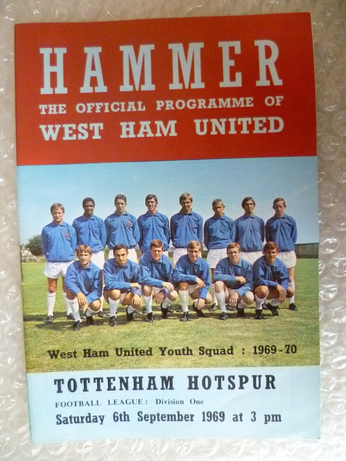 1969 WEST HAM UNITED v TOTTENHAM HOTSPUR, 6th Sept (League Division One) Main Image