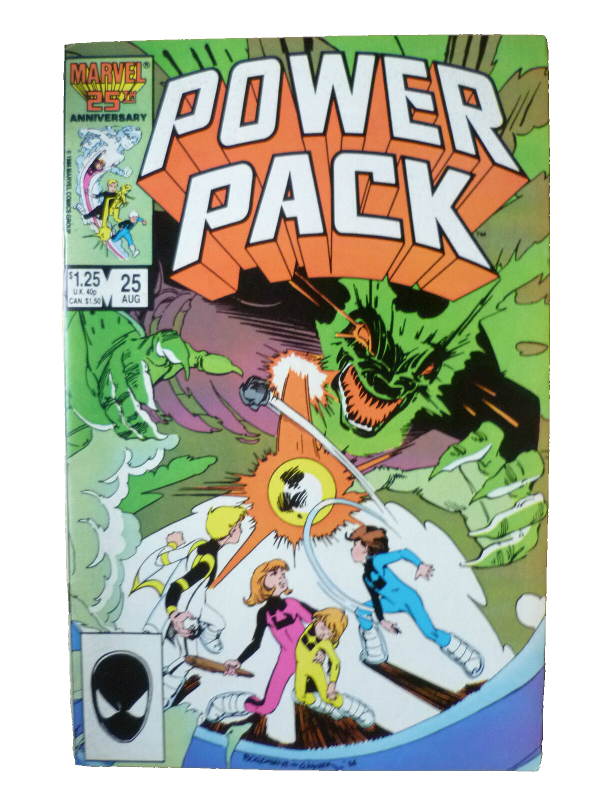 Power Pack Marvel Comic 25th Anniversary- No.25, August 1986 Main Image