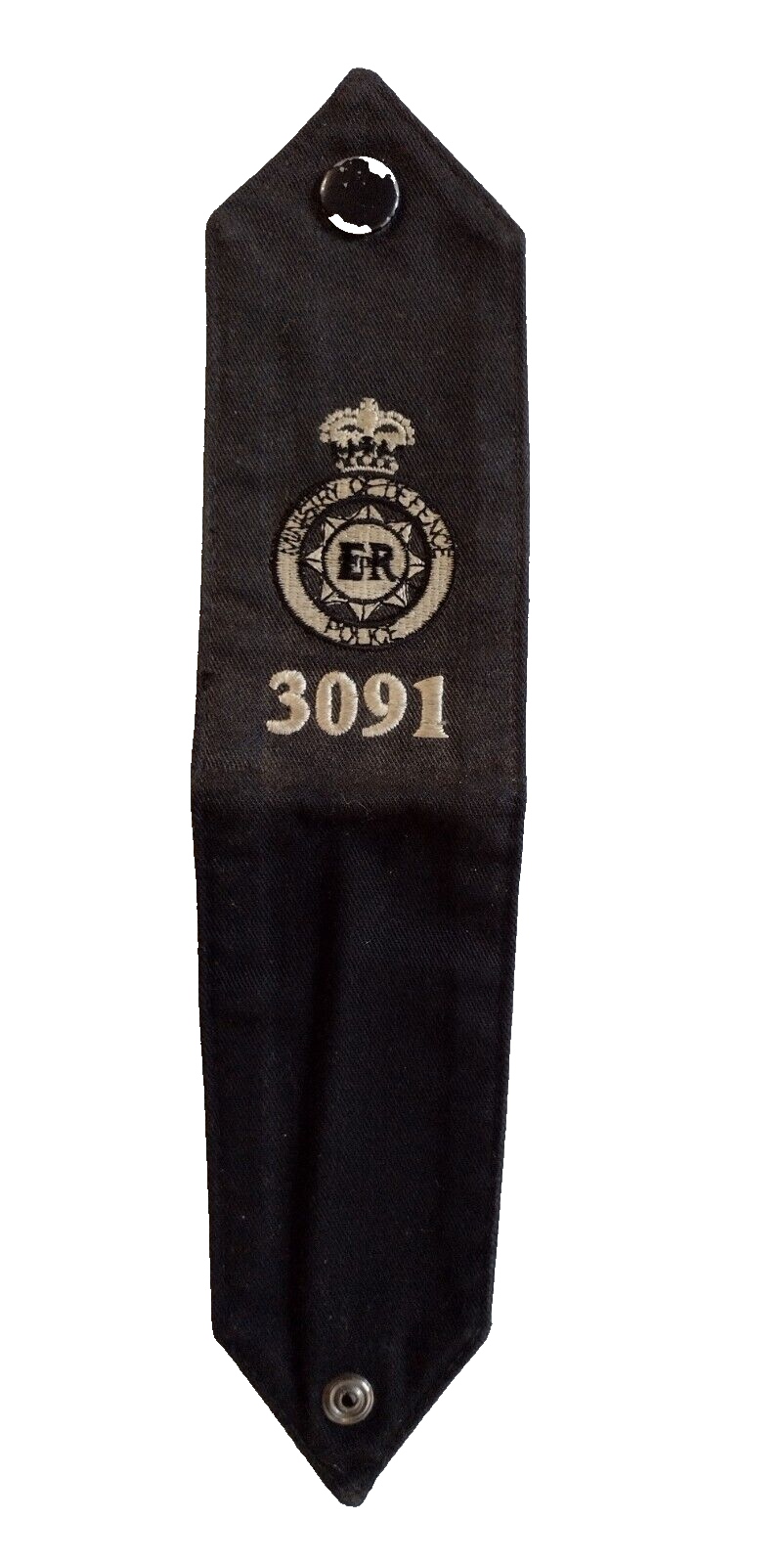 British MOD Ministry of Defence Police Rank Slide Epaulette 3091 QC EIIR Vintage Main Image