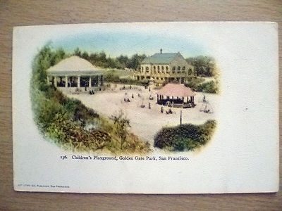 Postcard- Children's Playground, Golden Gate Park, San Francisco, California Main Image
