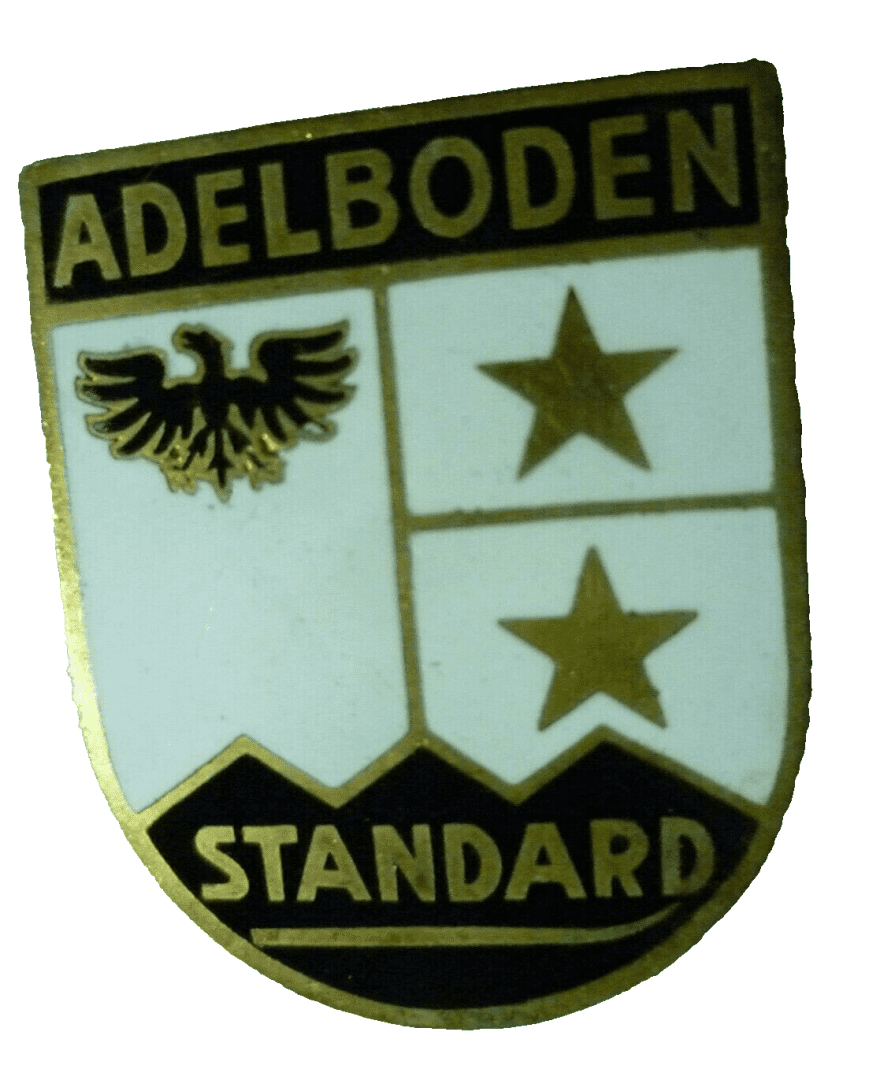 Adelboden Standard Brooch Badge Enamel Maker Marked Main Image