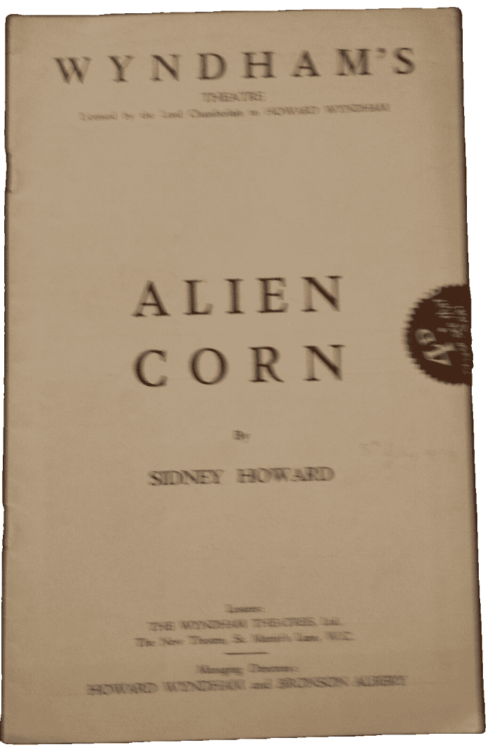 Alien Corn - Margaretta Scott John Clements Barbara Everest Fritz Valk Main Image