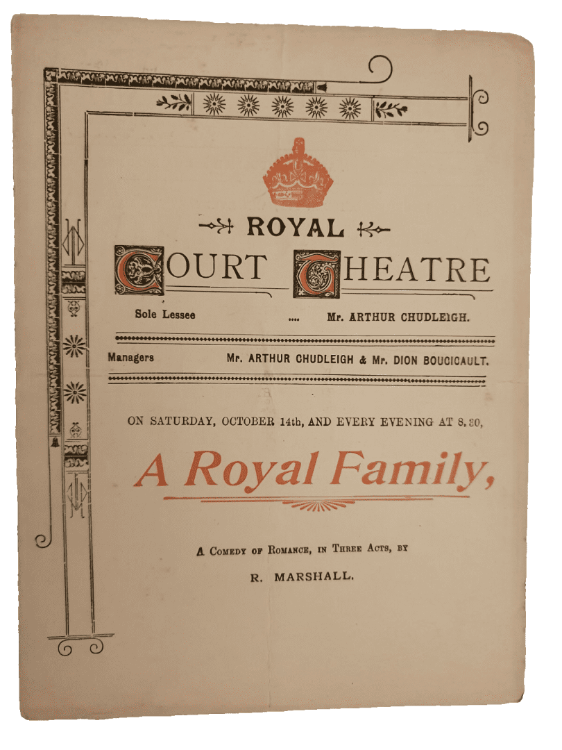 Theatre Programme A Royal Family Eric Lewis Ada Branson Gertrude Elliot Main Image