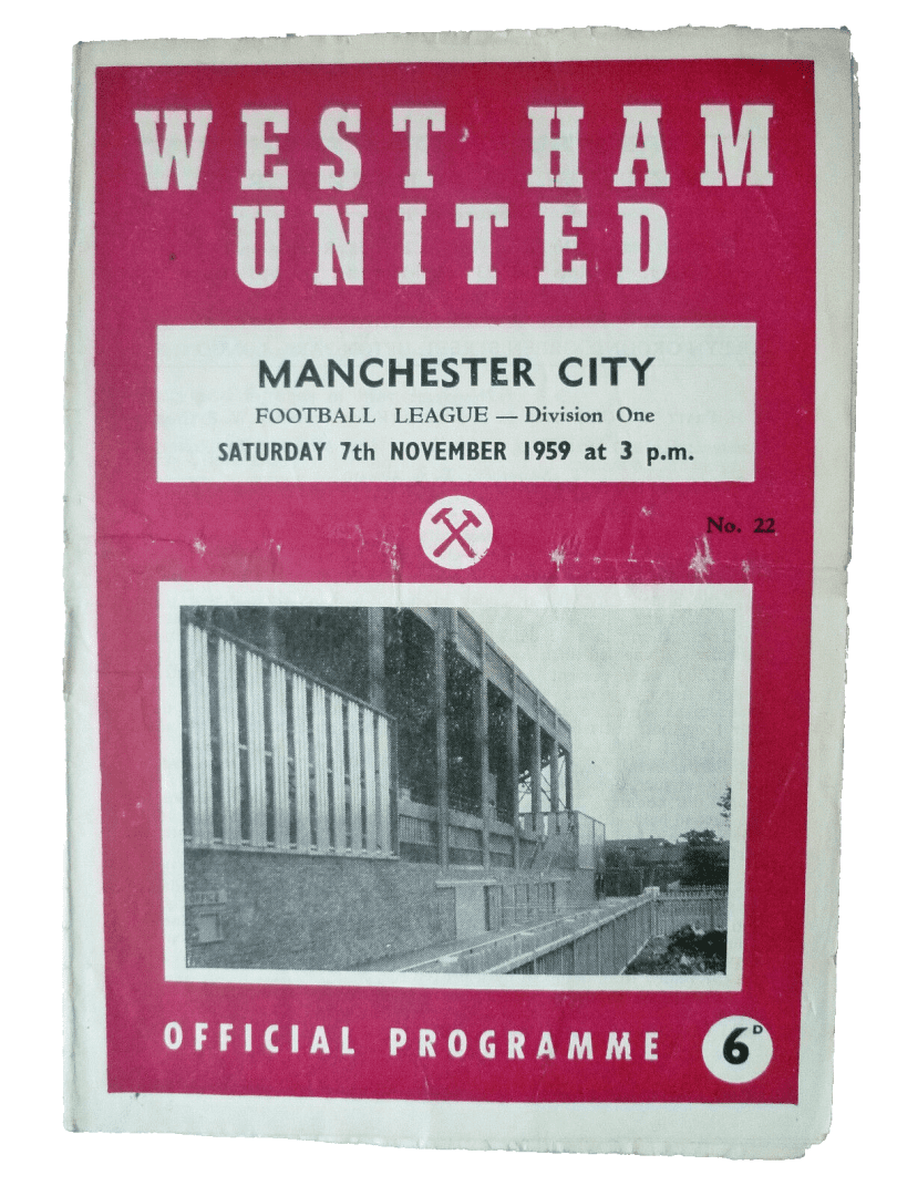 1959 West Ham United V Manchester City, 7th November Main Image