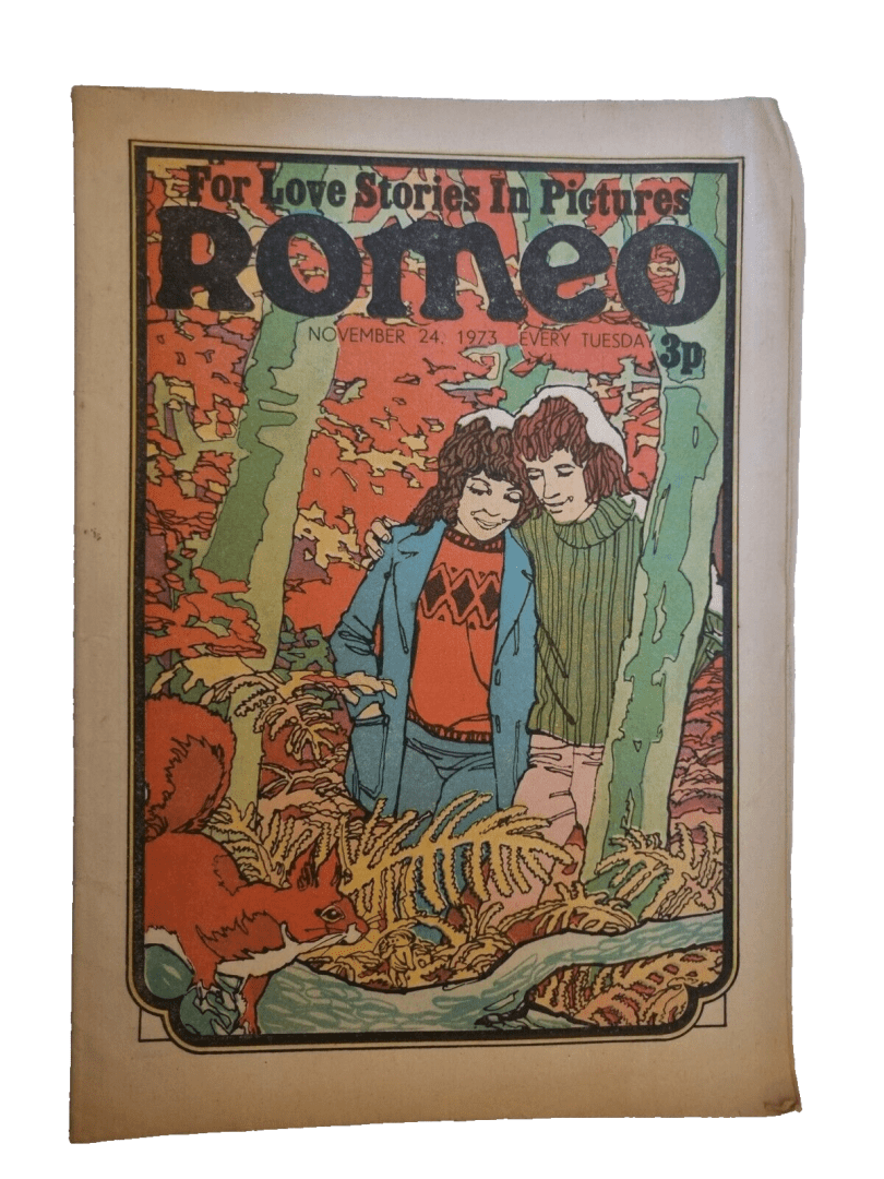 Romeo For Love Stories in Pictures - 24th November 1973 Vintage British Magazine Main Image