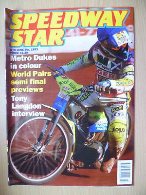 SPEEDWAY STAR,5 June 1993- Metro Dukes in Colour,World Pairs Semi Final Previews Main Image