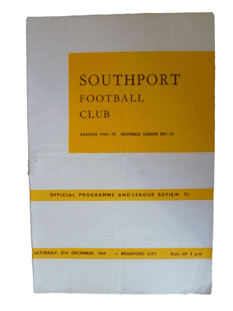 1970/71 Southport v Bradford City, 27th December Main Image