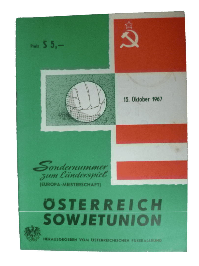 1967 European Championship Qualifier Austria v Russia USSR Soviet Union 15th Oc Main Image