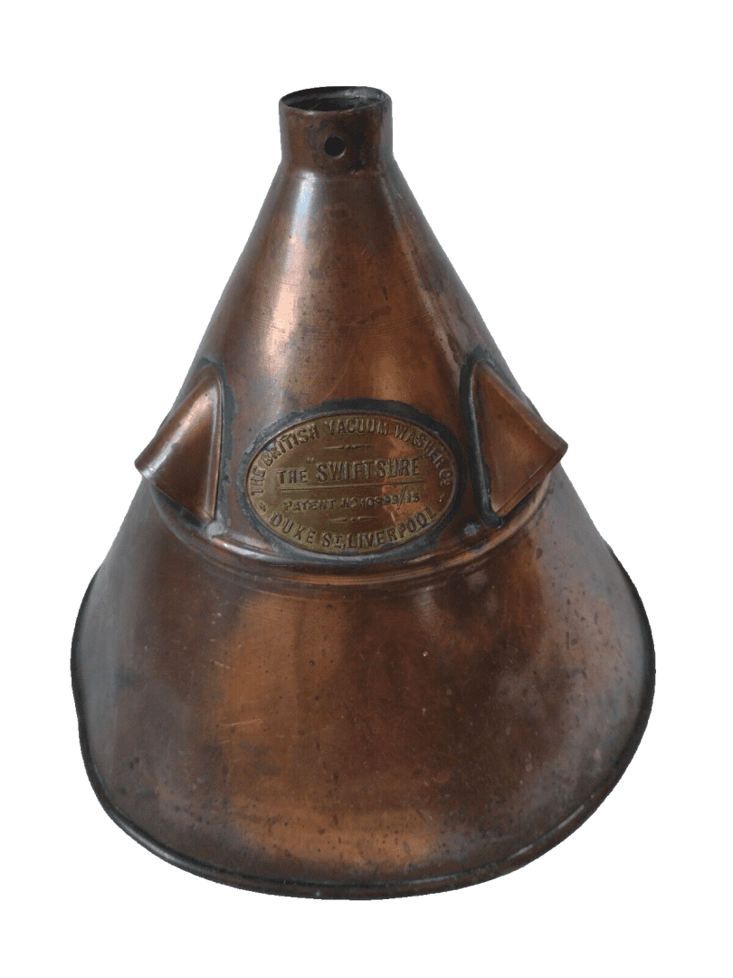 Antique The British Vacuum Washer Swiftsure Duke St. Liverpool Copper 21.5cm Org Main Image