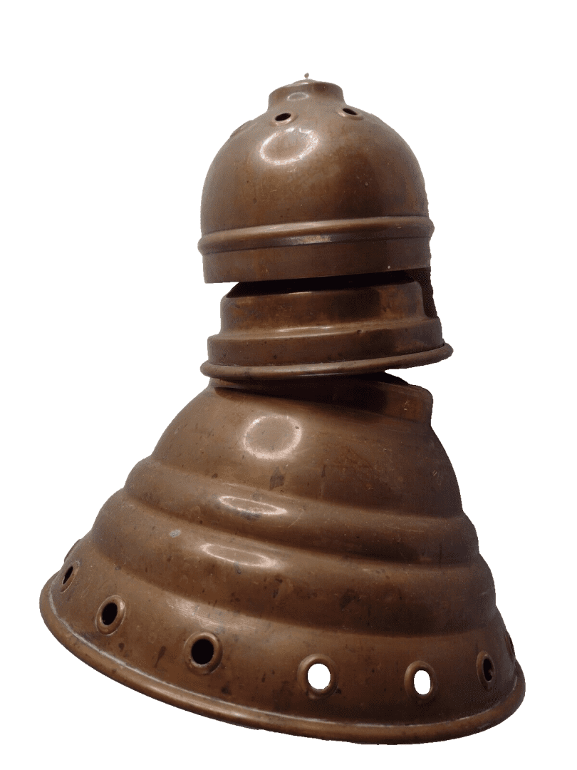 Antique Vacuum Washer Simplex No 1 Washing Dolly 3 Parts Copper & Brass 21cm Org Main Image